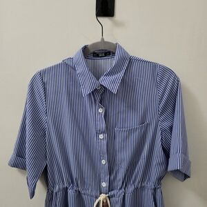 Blue Striped Women's Dress